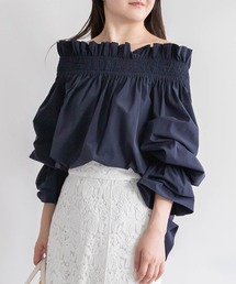 RANDA | マルチウェイシャーリングブラウス(シャツ/ブラウス)