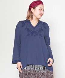 【チャイハネ】ラクノウ刺繍トップスM