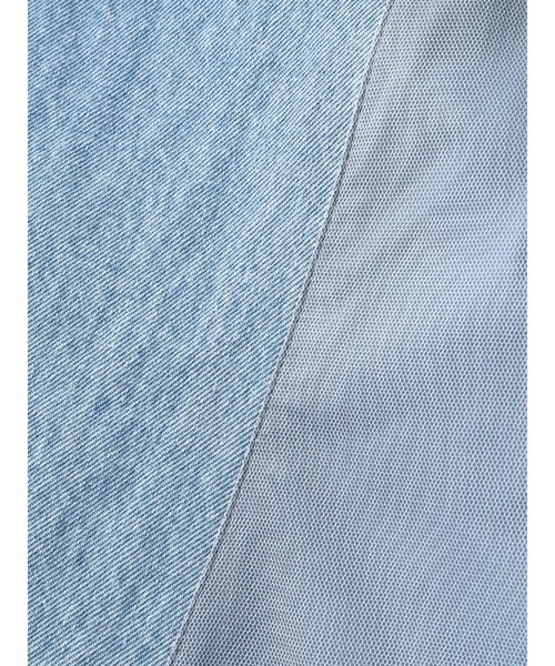 Editt by YECCA VECCA（エディットバイイェッカヴェッカ）の「異素材MIXデニムスカート（スカート・レディース・インディゴブルー/ライトインディゴブルー・FREE）」の16枚目の写真