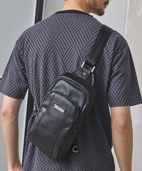 PRO-SPERITY（プロスペリティ）の「PRO-SPERITY別注 多機能 ボディバッグ チェストバッグ スリングバッグ（ショルダーバッグ・メンズ・ネイビー/ダークブラウン/ブラック・FREE）」の10枚目の写真