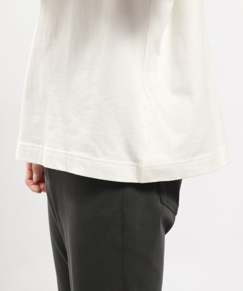 GLOBAL WORK Smile Seed Store（グローバルワーク スマイルシードストア）の「コットンプリントTシャツ長袖/984083（Tシャツ/カットソー・メンズ・ベージュ系その他/オフホワイト/チャコール・X-LARGE/LARGE/MEDIUM/SMALL）」の4枚目の写真