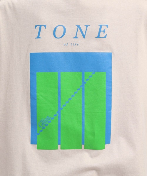 GLOBAL WORK Smile Seed Store（グローバルワーク スマイルシードストア）の「コットンプリントTシャツ長袖/984083（Tシャツ/カットソー・メンズ・ベージュ系その他/オフホワイト/チャコール・X-LARGE/LARGE/MEDIUM/SMALL）」の9枚目の写真