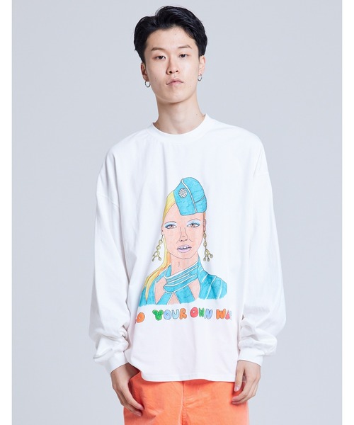 Little sunny bite(リトルサニーバイト)の「/Little Sunny Bite/sandwitch shop x little sunny bite My muse LS TEE(Tシャツ/カットソー・レディース・ブラック/サックスブルー/ホワイト・SMALL/MEDIUM)」の1枚目の写真