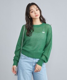 PENNEYS(ぺニーズ)別注メッシュクルーネックニット