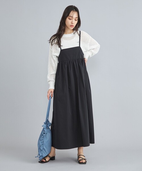 PENNEYS（ぺニーズ）の「PENNEYS（ぺニーズ）別注メッシュクルーネックニット（ニット/セーター・レディース・ホワイト/ケリーグリーン・FREE）」の14枚目の写真