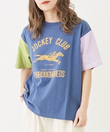 CUBE SUGAR（キューブシュガー）の「コットンカットソーロゴプリントTシャツ（Tシャツ/カットソー）」