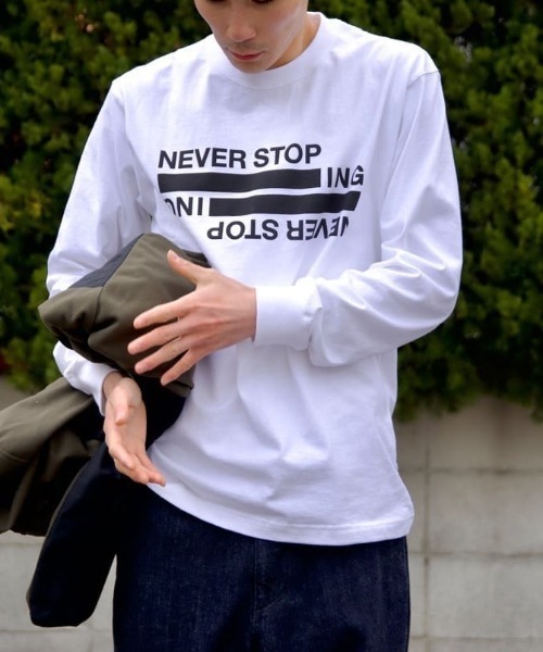 【ザノースフェイス】Never Stop unisex backprint Tシャツ THE NORTH FACE（ザノースフェイス）の「＜THE NORTH FACE