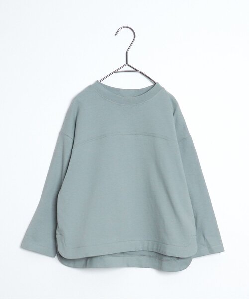 p.premier（ピードットプルミエ）の「イロチ買いしたいシンプル無地長袖Tシャツ（Tシャツ/カットソー・キッズ・ブルー/ブラウン/ピンク/ミント/イエロー・80/90/100/110/120/130/140）」の3枚目の写真