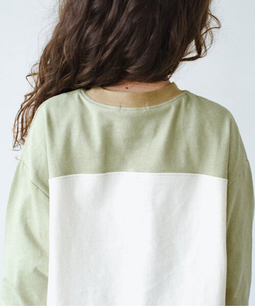 p.premier（ピードットプルミエ）の「イロチ買いしたいシンプル無地長袖Tシャツ（Tシャツ/カットソー・キッズ・ブルー/ブラウン/ピンク/ミント/イエロー・80/90/100/110/120/130/140）」の14枚目の写真