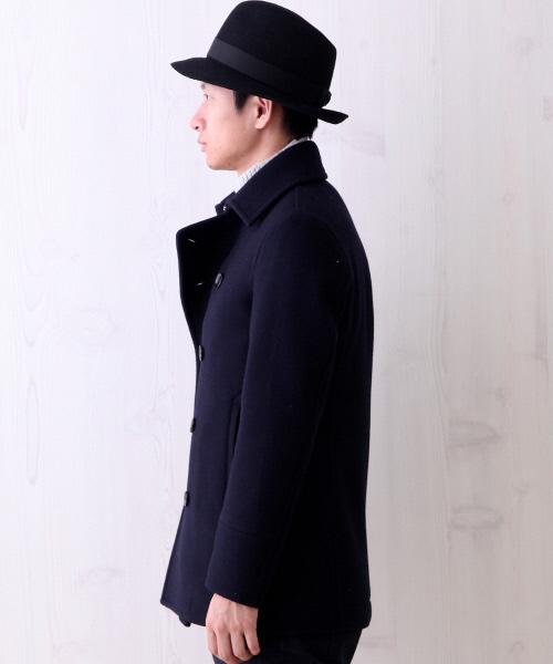 ABAHOUSE（アバハウス）の「MELTON　 PEA-COAT(LONG)（ピーコート・メンズ・ネイビー/カーキ/キャメル・1/2/3/4）」の10枚目の写真