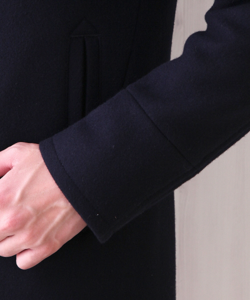 ABAHOUSE（アバハウス）の「MELTON　 PEA-COAT(LONG)（ピーコート・メンズ・ネイビー/カーキ/キャメル・1/2/3/4）」の12枚目の写真