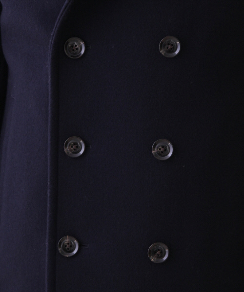 ABAHOUSE（アバハウス）の「MELTON　 PEA-COAT(LONG)（ピーコート・メンズ・ネイビー/カーキ/キャメル・1/2/3/4）」の14枚目の写真