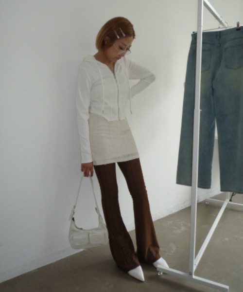 SHAGGIE（シャギー）の「フレアレースパンツ（その他パンツ・レディース・ホワイト/ブラウン/ブラック・SMALL/MEDIUM）」の10枚目の写真