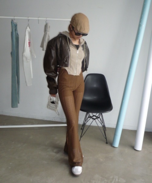 SHAGGIE（シャギー）の「フレアレースパンツ（その他パンツ・レディース・ホワイト/ブラウン/ブラック・SMALL/MEDIUM）」の8枚目の写真