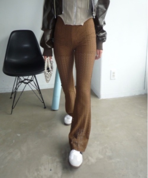 SHAGGIE（シャギー）の「フレアレースパンツ（その他パンツ・レディース・ホワイト/ブラウン/ブラック・SMALL/MEDIUM）」の14枚目の写真