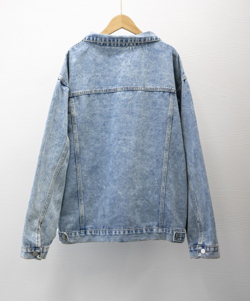 Miniministore(ミニミニストア)の「デニムジャケット レディースGジャン韓国(デニムジャケット・レディース・ブラック/サックスブルー・FREE)」の22枚目の写真