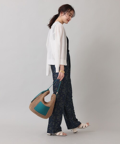 UNTITLED（アンタイトル）の「◆【WEB限定カラーあり／４色展開】ペーパーポケットショルダー（トートバッグ・レディース・グリーン系その他5/ベージュ系その他2/オレンジ系その他5/ブラック・99）」の19枚目の写真