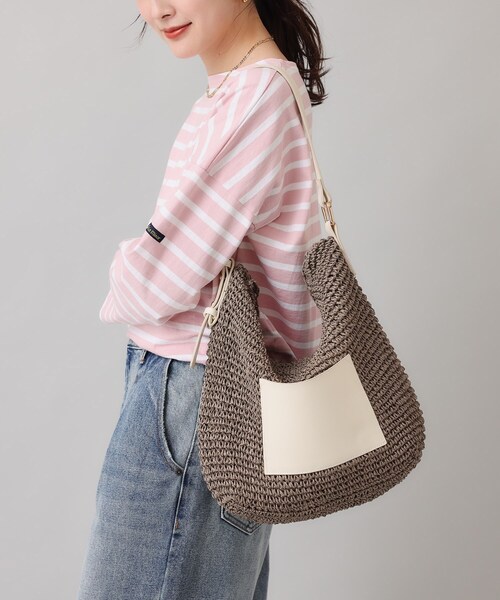 UNTITLED（アンタイトル）の「◆【WEB限定カラーあり／４色展開】ペーパーポケットショルダー（トートバッグ・レディース・グリーン系その他5/ベージュ系その他2/オレンジ系その他5/ブラック・99）」の20枚目の写真