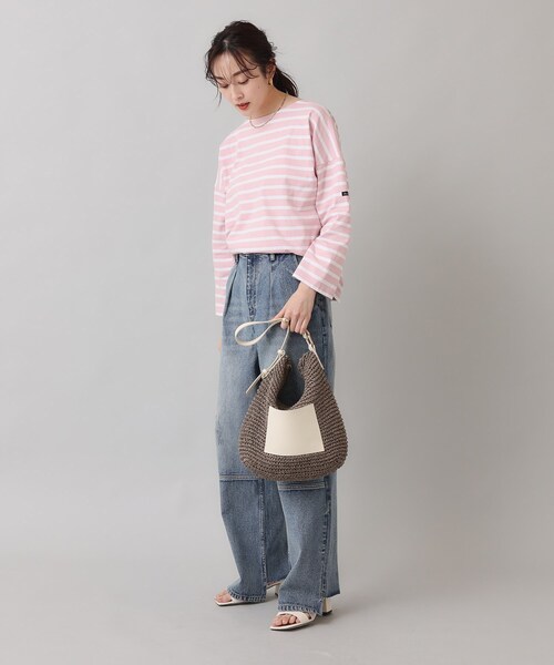 UNTITLED（アンタイトル）の「◆【WEB限定カラーあり／４色展開】ペーパーポケットショルダー（トートバッグ・レディース・グリーン系その他5/ベージュ系その他2/オレンジ系その他5/ブラック・99）」の21枚目の写真