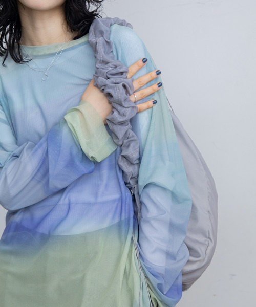 VACANCY（ヴァカンシー）の「ドロストチュールショルダーバッグ（ショルダーバッグ・レディース・ベージュ/アイボリー/グレー・FREE）」の10枚目の写真