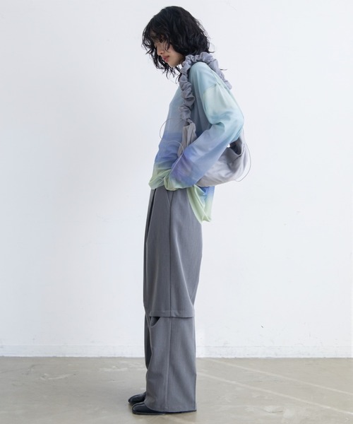 VACANCY（ヴァカンシー）の「ドロストチュールショルダーバッグ（ショルダーバッグ・レディース・ベージュ/アイボリー/グレー・FREE）」の13枚目の写真