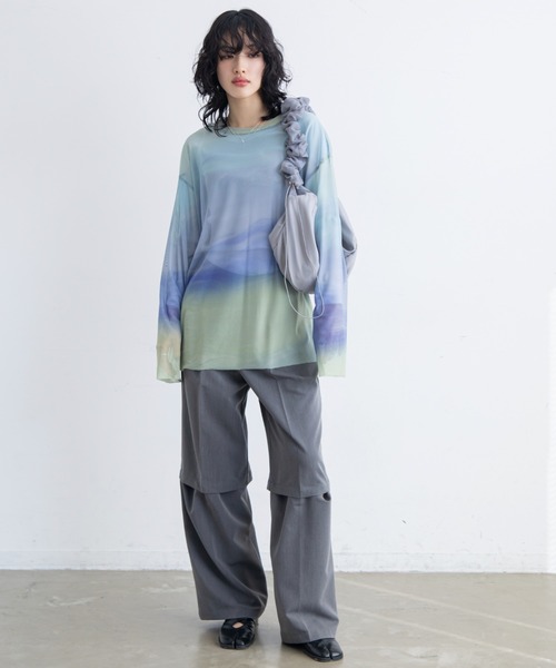 VACANCY（ヴァカンシー）の「ドロストチュールショルダーバッグ（ショルダーバッグ・レディース・ベージュ/アイボリー/グレー・FREE）」の11枚目の写真