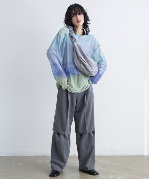 VACANCY（ヴァカンシー）の「ドロストチュールショルダーバッグ（ショルダーバッグ・レディース・ベージュ/アイボリー/グレー・FREE）」の12枚目の写真