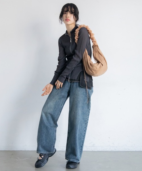 VACANCY（ヴァカンシー）の「ドロストチュールショルダーバッグ（ショルダーバッグ・レディース・ベージュ/アイボリー/グレー・FREE）」の21枚目の写真