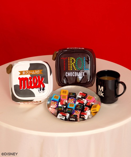 ACCOMMODE（アコモデ）の「チロルチョコ　ダイカットポーチ（ポーチ・レディース・ブラウン/ホワイト・FREE）」の11枚目の写真