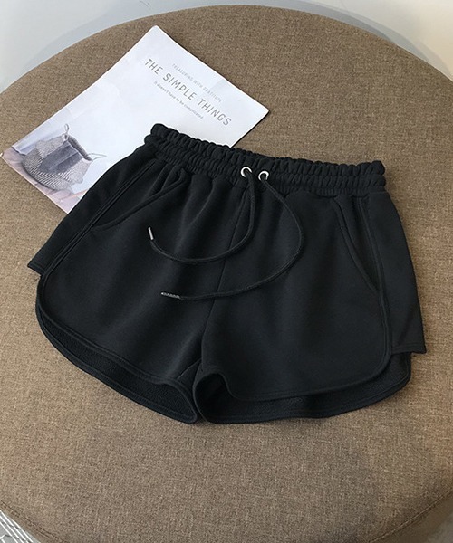 c.u.l（シーユーエル）の「スウェットショートパンツ culw660（その他パンツ・レディース・ブラック/グレー・L/M）」の2枚目の写真