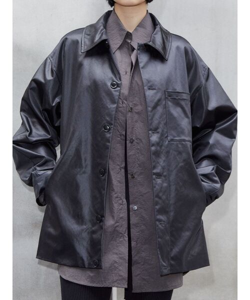 VEQUM（VEQUM）の「【VEQUM】OVER SHEER SHIRT（シャツ/ブラウス・レディース・グレー/パープル/アイボリー・FREE）」の4枚目の写真