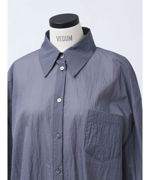 VEQUM（VEQUM）の「【VEQUM】OVER SHEER SHIRT（シャツ/ブラウス・レディース・グレー/パープル/アイボリー・FREE）」の14枚目の写真
