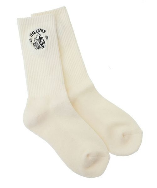 Candy Stripper（キャンディストリッパー）の「THE CANDY RIB ソックス（ソックス/靴下・レディース・パープル/ブラック/オフホワイト・FREE）」の2枚目の写真