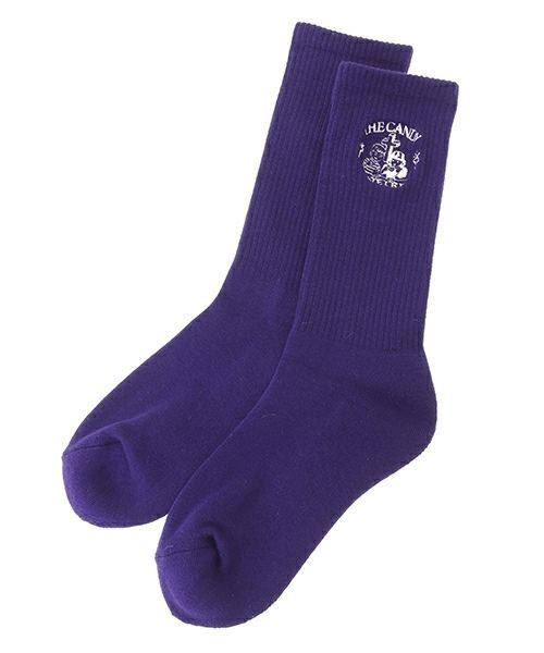 Candy Stripper（キャンディストリッパー）の「THE CANDY RIB ソックス（ソックス/靴下・レディース・パープル/ブラック/オフホワイト・FREE）」の4枚目の写真