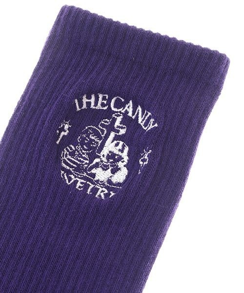 Candy Stripper（キャンディストリッパー）の「THE CANDY RIB ソックス（ソックス/靴下・レディース・パープル/ブラック/オフホワイト・FREE）」の7枚目の写真