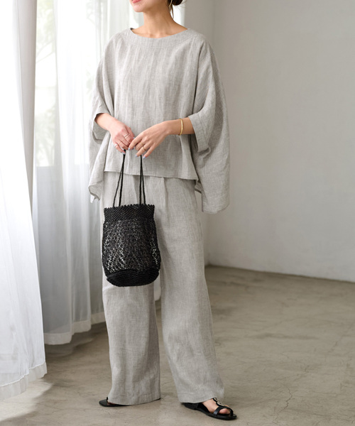JOURNAL STANDARD relume ノーカラーコート　イージーパンツ JOURNAL STANDARD relume（ジャーナルスタンダード レリューム