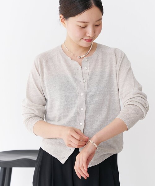 IENA（イエナ）の「フレンチリネンアンサンブルカーディガン