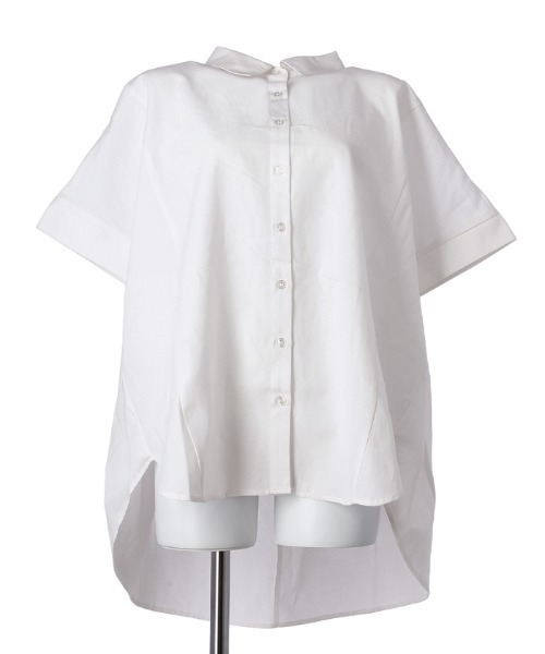 coca（coca）（コカ）の「バックギャザードルマンオックスシャツ（シャツ/ブラウス・レディース・ライトグリーン/ホワイト・M/L）」の14枚目の写真