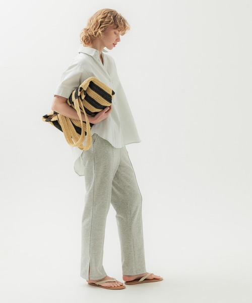 coca（coca）（コカ）の「バックギャザードルマンオックスシャツ（シャツ/ブラウス・レディース・ライトグリーン/ホワイト・M/L）」の12枚目の写真