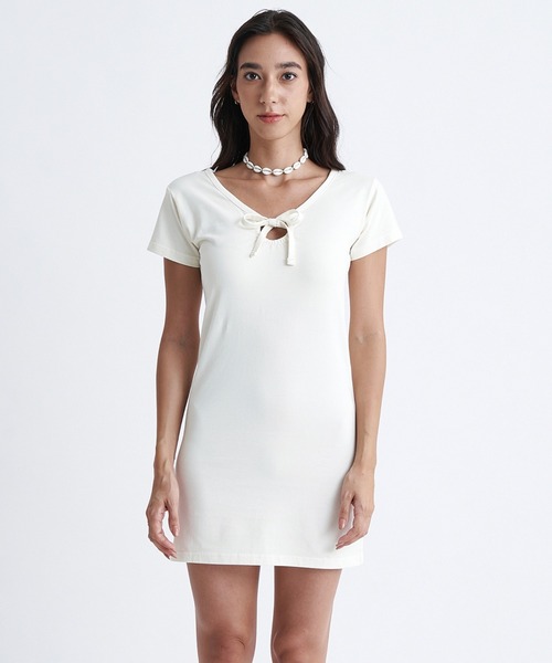 ROXY（ロキシー）の「VIVA ROXY/ロキシー2WAYワンポイントロゴタイトミニワンピース（ワンピース・レディース・レッド/グリーン/ホワイト/ブラック・MEDIUM/LARGE/SMALL）」の11枚目の写真