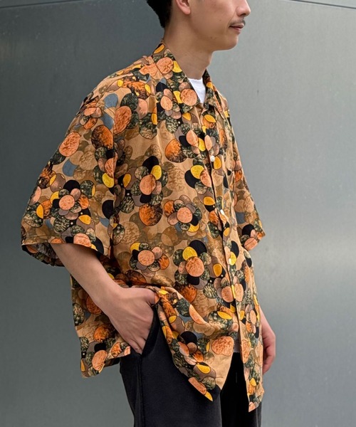 SUNNY  SPORTS（サニースポーツ）の「【SUNNYSPORTS/サニースポーツ】PRINTED BOX SHIRTS（シャツ/ブラウス・メンズ・ブラック/イエロー・LARGE）」の8枚目の写真