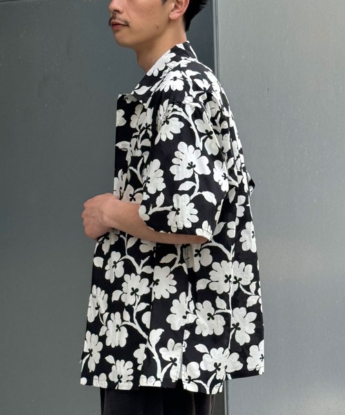 SUNNY  SPORTS（サニースポーツ）の「【SUNNYSPORTS/サニースポーツ】PRINTED BOX SHIRTS（シャツ/ブラウス・メンズ・ブラック/イエロー・LARGE）」の4枚目の写真