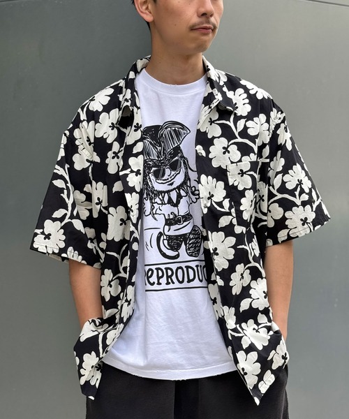SUNNY  SPORTS（サニースポーツ）の「【SUNNYSPORTS/サニースポーツ】PRINTED BOX SHIRTS（シャツ/ブラウス・メンズ・ブラック/イエロー・LARGE）」の15枚目の写真
