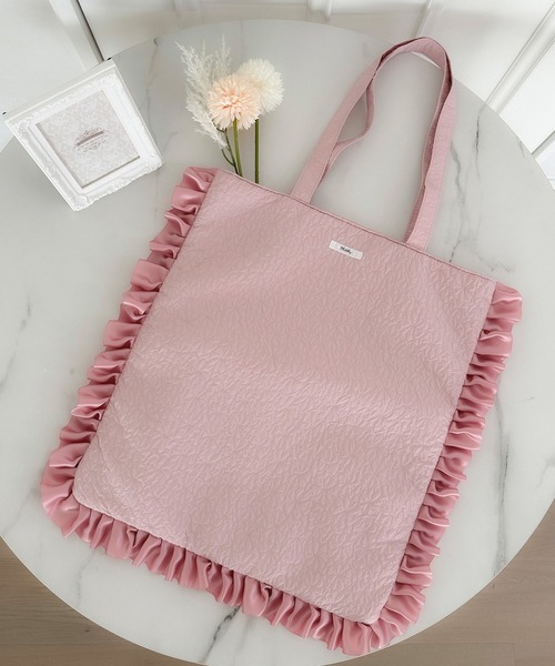 Miridy（ミリディー）の「推し活【オシイロ】フリルジャガードトート