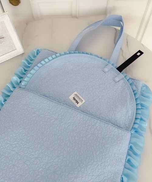 Miridy(ミリディー)の「推し活【オシイロ】フリルジャガードトートバッグ(トートバッグ・レディース・ホワイト/ピンク/イエロー/ブルー・FREE)」の20枚目の写真