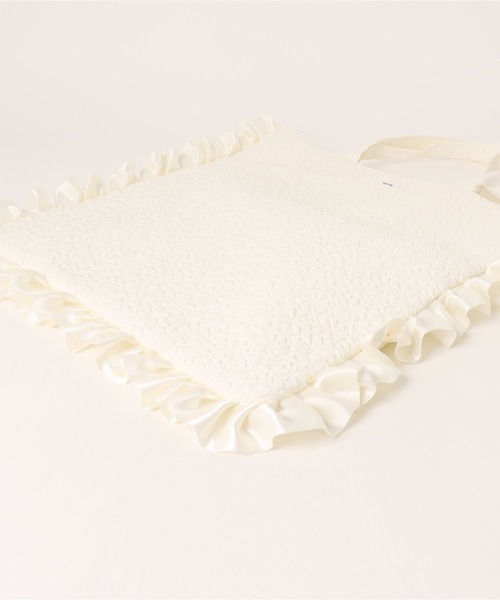 Miridy(ミリディー)の「推し活【オシイロ】フリルジャガードトートバッグ(トートバッグ・レディース・ホワイト/ピンク/イエロー/ブルー・FREE)」の22枚目の写真