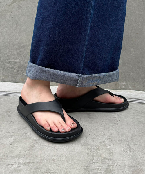 CIAOPANIC（チャオパニック）の「【CARIGA/カリガ】Flip Sandals/フリップサンダル（サンダル・レディース・ブラック/ベージュ/ホワイト・36/38/44/46/40）」の21枚目の写真