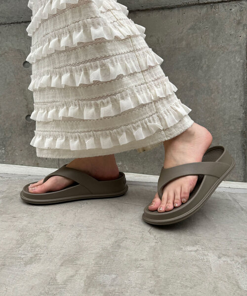 CIAOPANIC（チャオパニック）の「【CARIGA/カリガ】Flip Sandals/フリップサンダル（サンダル・レディース・ブラック/ベージュ/ホワイト・36/38/44/46/40）」の13枚目の写真