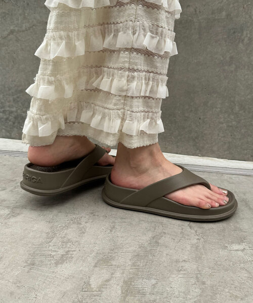 CIAOPANIC（チャオパニック）の「【CARIGA/カリガ】Flip Sandals/フリップサンダル（サンダル・レディース・ブラック/ベージュ/ホワイト・36/38/44/46/40）」の14枚目の写真
