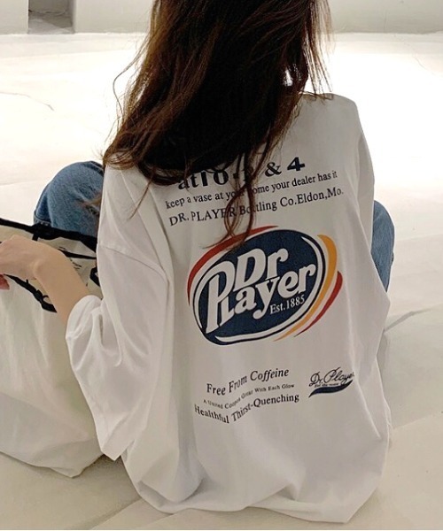 SHEENA(シーナ)の「グラフィックバックプリントBIGTシャツ(Tシャツ/カットソー・レディース・ホワイト/ブラック/ライトパープル/ライトグリーン・M)」の1枚目の写真